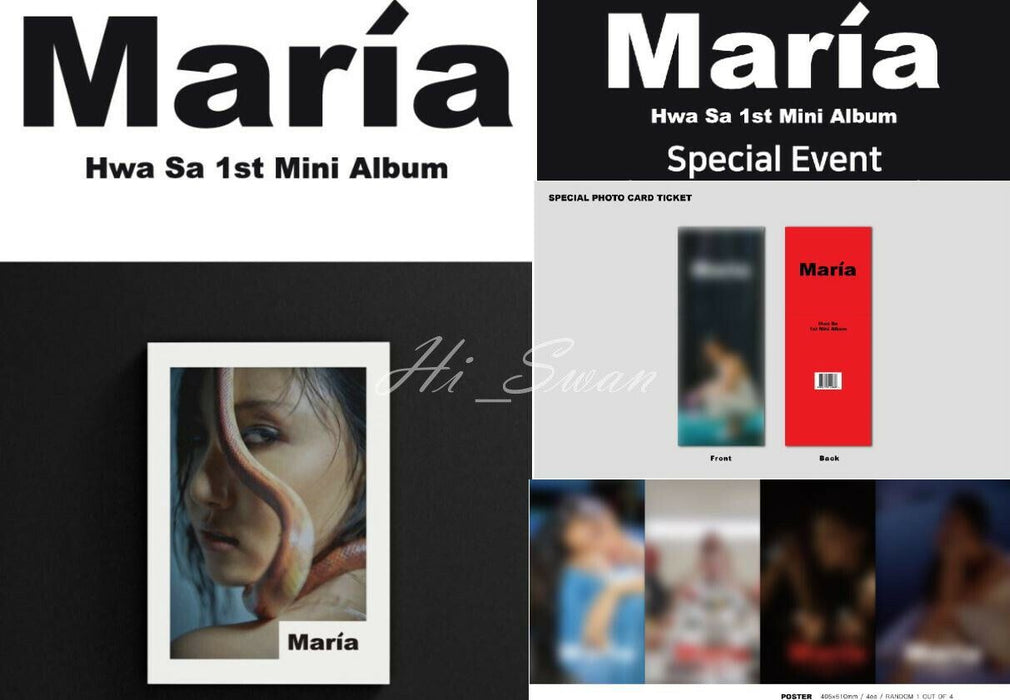 [MAMAMOO] - HWA SA MARIA 1st MINI ALBUM + PRE-ORDER GIFT FROM BIZENT