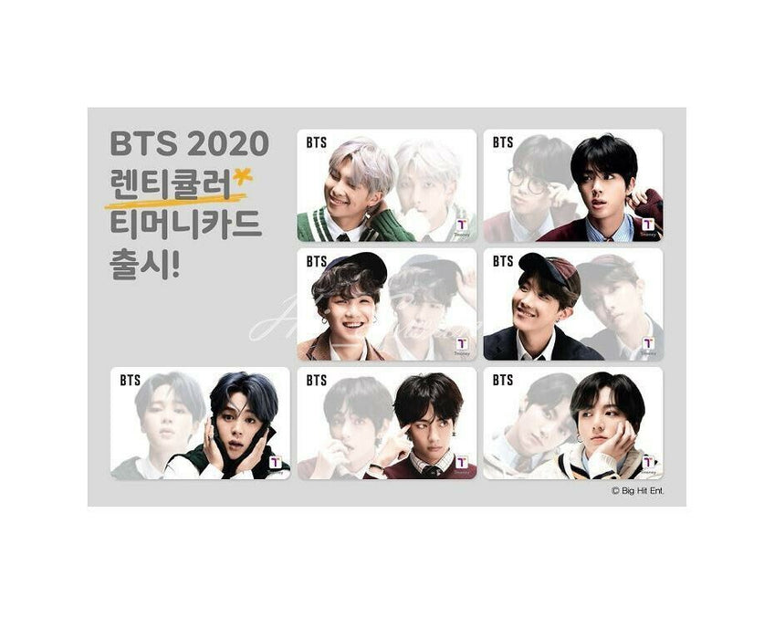 [BTS] - BTS X T-money CU 2020 LENTICULAR CARD SET EXPEDITE SHIPPING