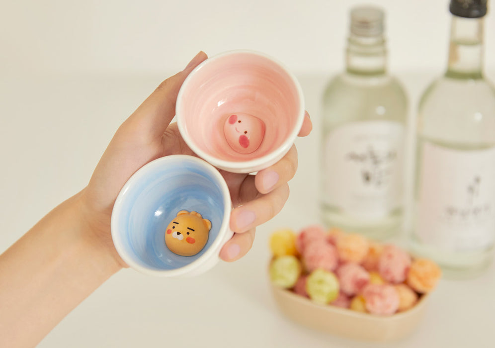 [KAKAO FRIENDS] - Soju Cup Set-Ryan&Apeach OFFICIAL MD