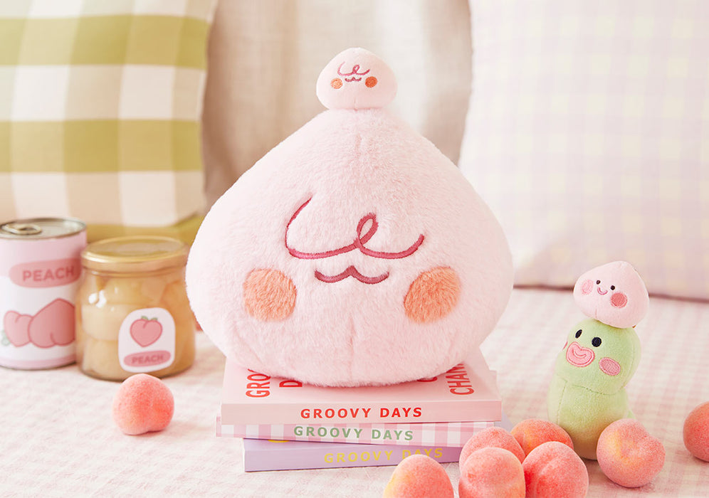 [KAKAO FRIENDS] - Peachfiv Plush Toy Fur, Pea , Chi OFFICIAL MD