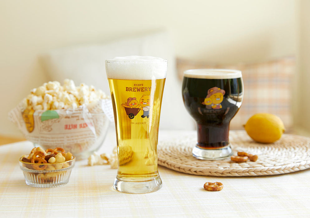 [KAKAO FRIENDS] - Beer Glass 2P Set Ryan & Choonsik OFFICIAL MD