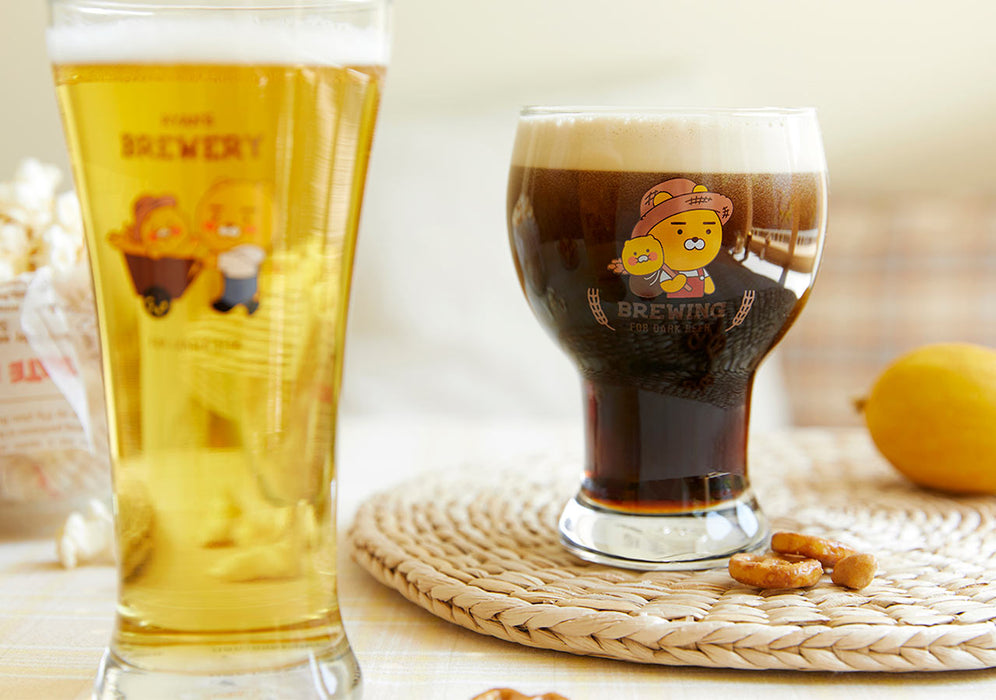 [KAKAO FRIENDS] - Beer Glass 2P Set Ryan & Choonsik OFFICIAL MD