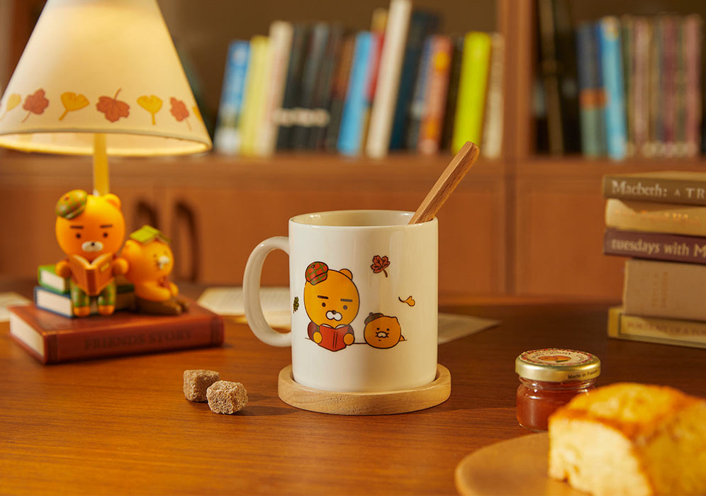 [KAKAO FRIENDS] - Friends Bookstore Wood Lid Mug OFFICIAL MD