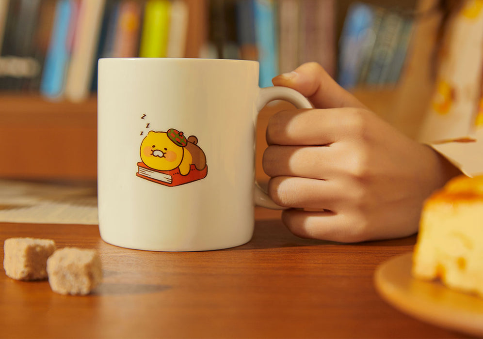 [KAKAO FRIENDS] - Friends Bookstore Wood Lid Mug OFFICIAL MD