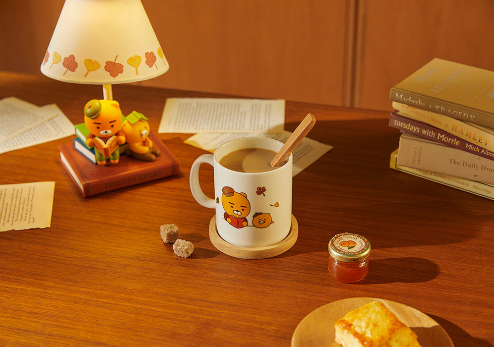 [KAKAO FRIENDS] - Friends Bookstore Wood Lid Mug OFFICIAL MD