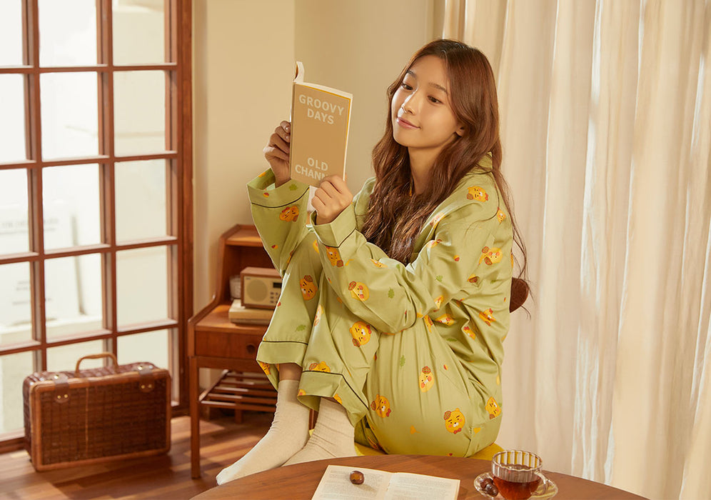 [KAKAO FRIENDS] - Friendsbookstore Pajama For Men-Ryan&Choonsik OFFICIAL MD