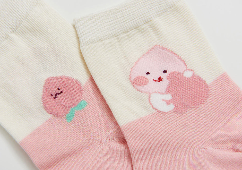 [KAKAO FRIENDS] - Socks Secretary 3P Set RYAN, Apeach OFFICIAL MD