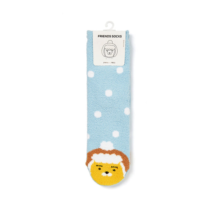 [KAKAO FRIENDS] - Snow Village Winter Socks RYAN, APEACH, Tube OFFICIAL MD