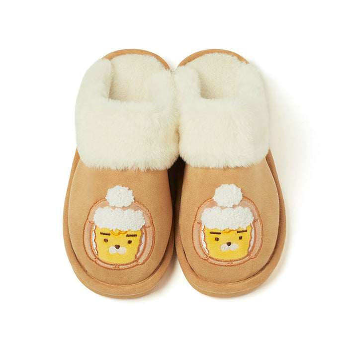 [KAKAO FRIENDS] - Snow Village Fur Slipper Ryan & APEACH OFFICIAL MD