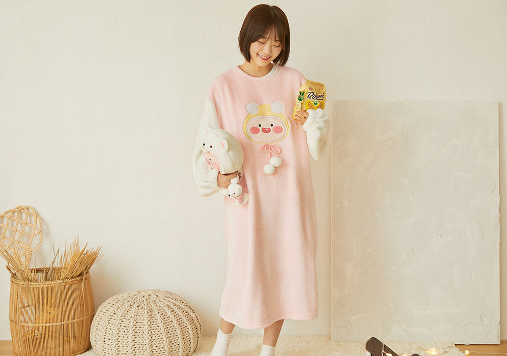 [KAKAO FRIENDS] - Snow Village Penguin Jumpsuit Ryan & Winter Onepiece Apeach MD