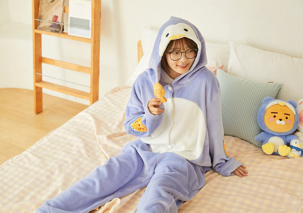 [KAKAO FRIENDS] - Snow Village Penguin Jumpsuit Ryan & Winter Onepiece Apeach MD