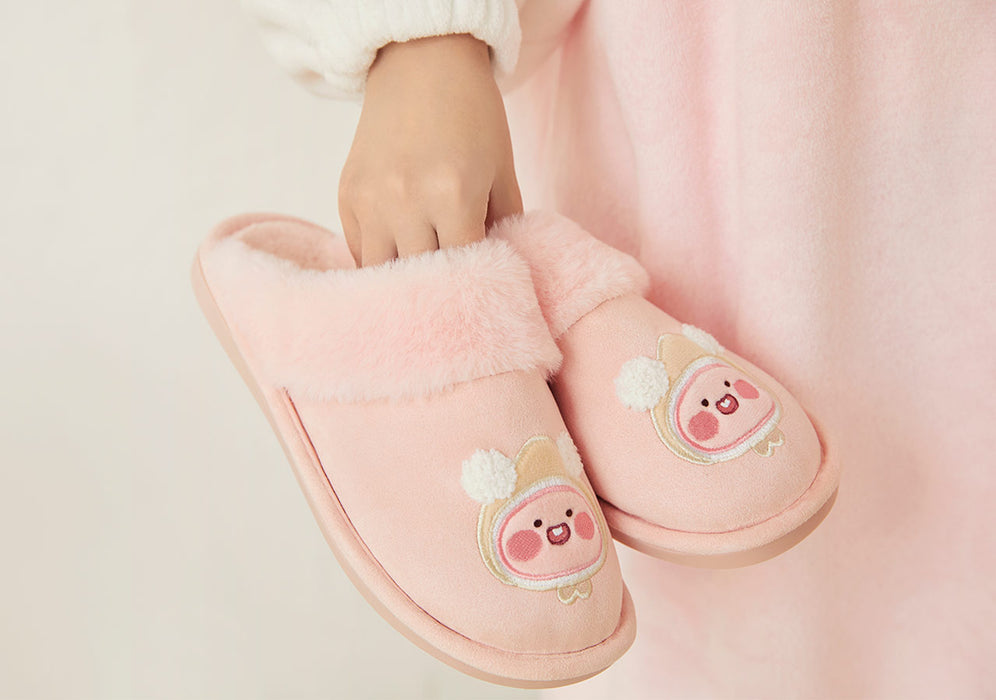 [KAKAO FRIENDS] - Snow Village Fur Slipper Ryan & APEACH OFFICIAL MD