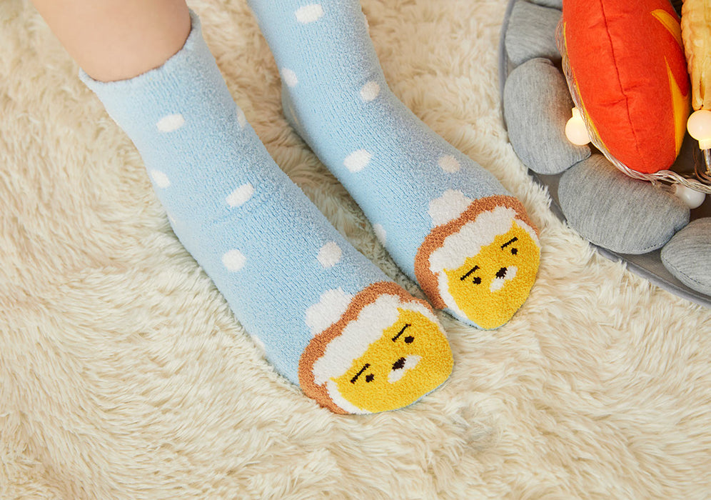 [KAKAO FRIENDS] - Snow Village Winter Socks RYAN, APEACH, Tube OFFICIAL MD