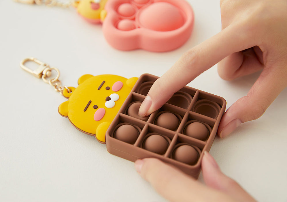 [KAKAO FRIENDS] - Push Pop Keyring Malang Chocolate Ryan, Jelly Choonsik MD