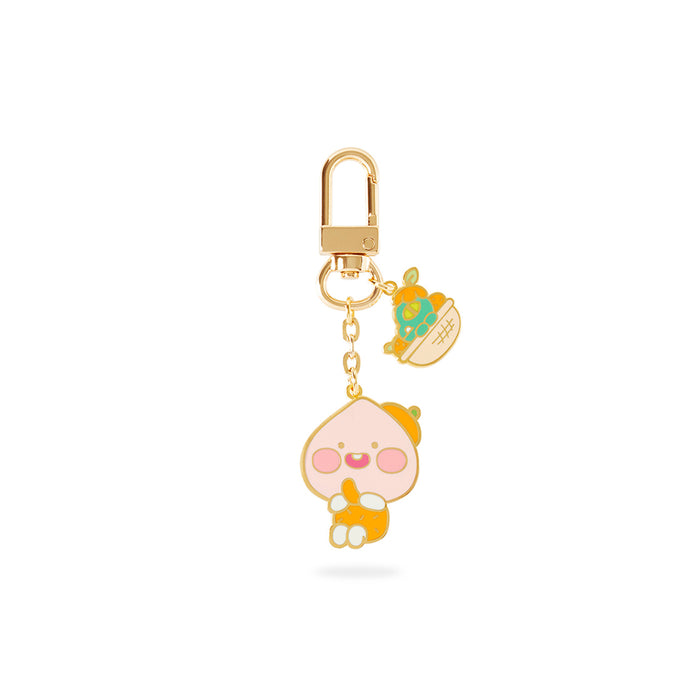 [KAKAO FRIENDS] - Jeju Edition Metal Keyring Ryan, Apeach OFFICIAL MD