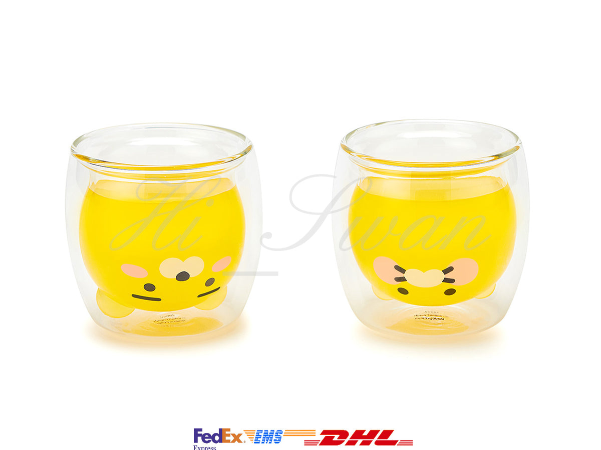 Kakao Friends Face Glass Cup Ryanchoonsik Official Md Hiswan 7819