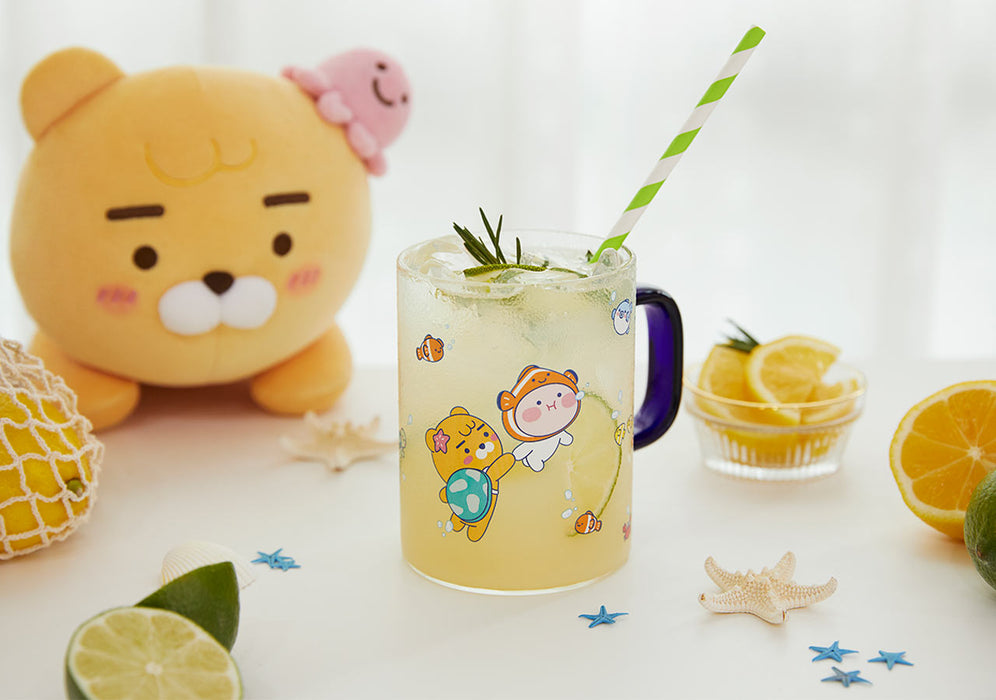 KAKAO FRIENDS] SODA CITY Cherry Figure Glass Cup Set OFFICIAL MD