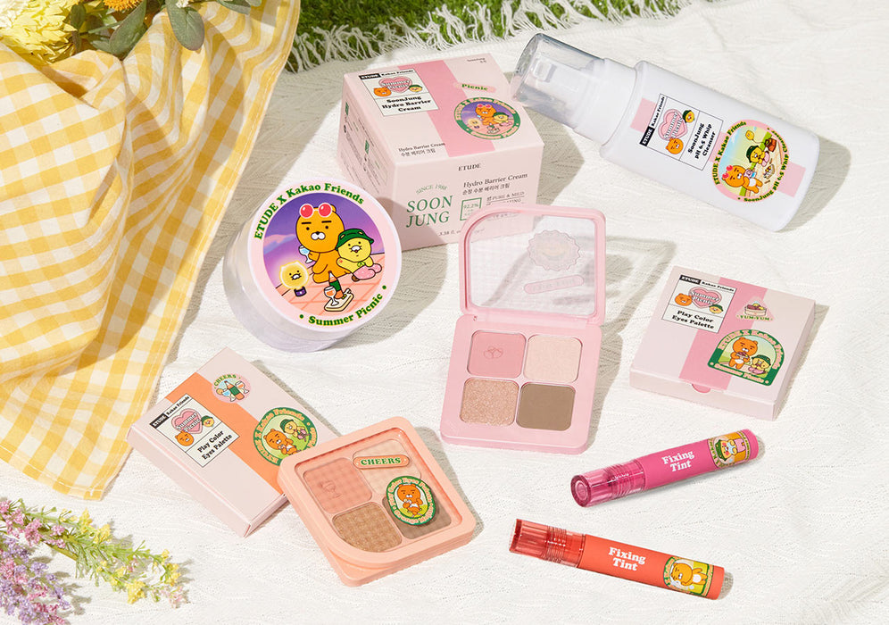 [KAKAO FRIENDS]-Etude Play Color Eyes 01 Pink Yam & 02 Orange Mojito OFFICIAL MD