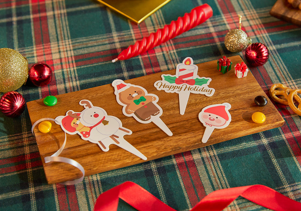 [KAKAO FRIENDS] My Christmas Cookies Cake Topper Set OFFICIAL MD