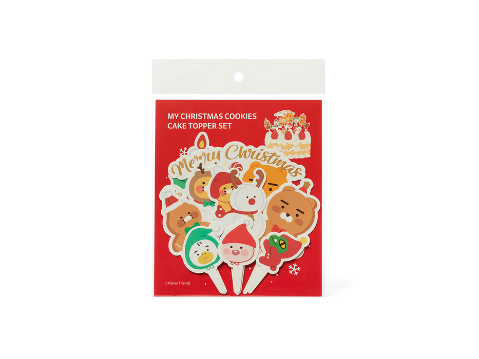 [KAKAO FRIENDS] My Christmas Cookies Cake Topper Set OFFICIAL MD