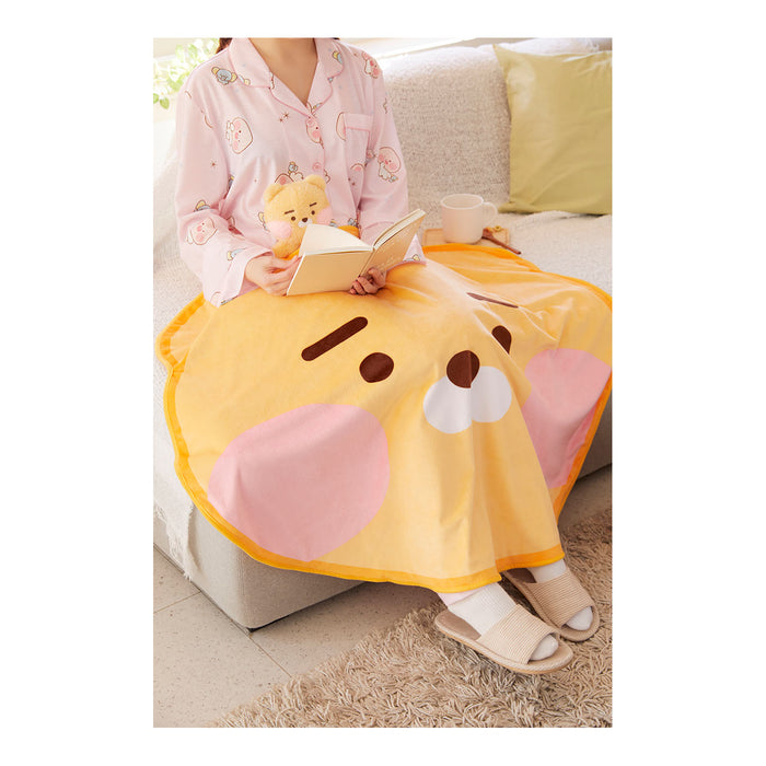 [KAKAO FRIENDS] Baby Dreaming Blush On Cheeks Ryan Face Blanket OFFICIAL MD