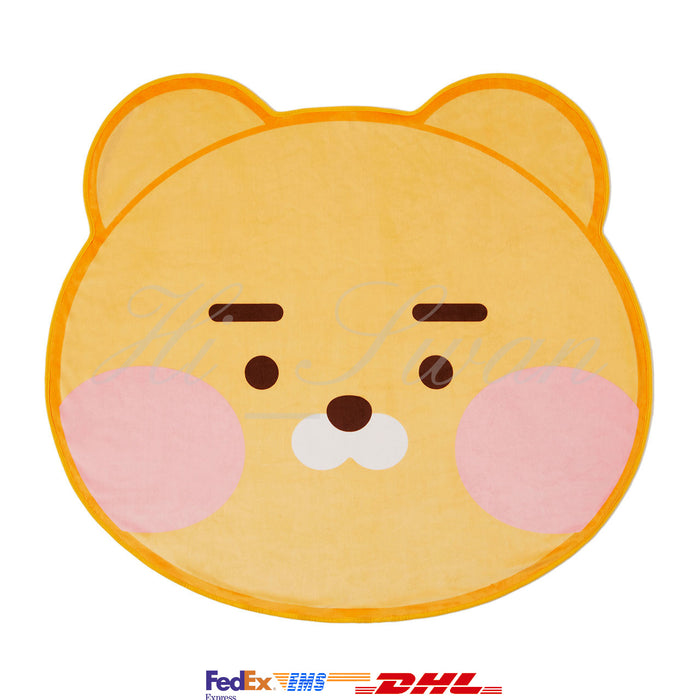 [KAKAO FRIENDS] Baby Dreaming Blush On Cheeks Ryan Face Blanket OFFICIAL MD
