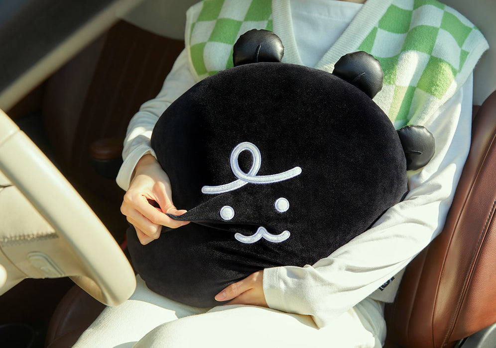 [KAKAO FRIENDS] Black Jordy Car Back Cushion OFFICIAL MD