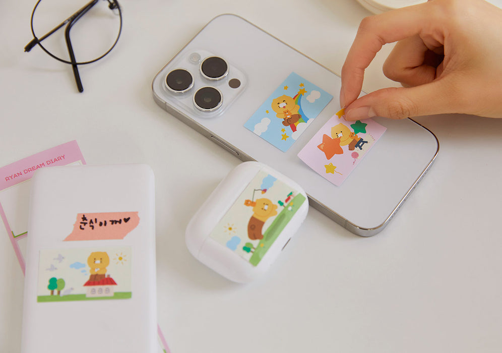 [KAKAO FRIENDS] Dream Diary 4-Cut Sticker Set OFFICIAL MD