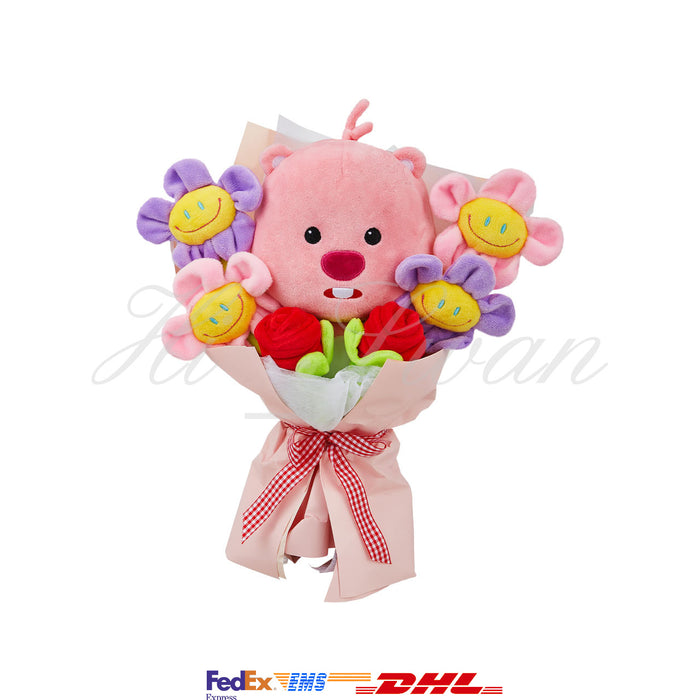 [KAKAO FRIENDS] Zanmang Loopy Bouquet Doll OFFICIAL MD