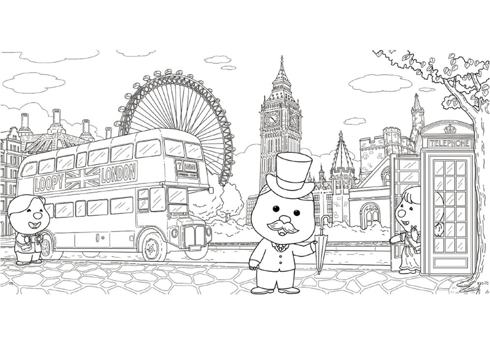 [KAKAO FRIENDS] Zanmang Loopy Coloring Book OFFICIAL MD