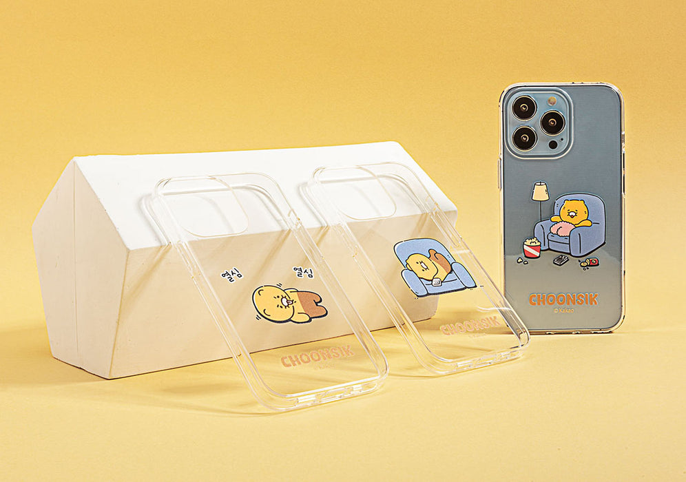 [KAKAO FRIENDS] Choonsik Clear Jelly Phone Case OFFICIAL MD