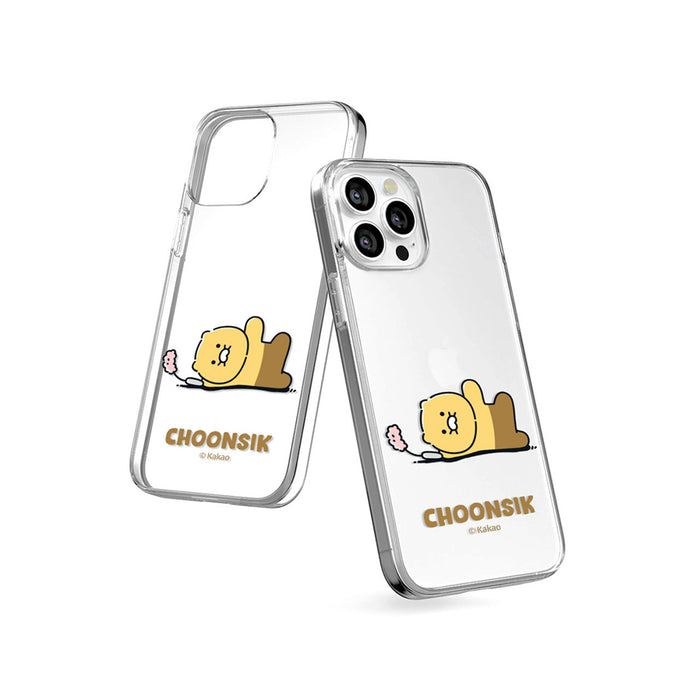 [KAKAO FRIENDS] Choonsik Clear Jelly Phone Case OFFICIAL MD