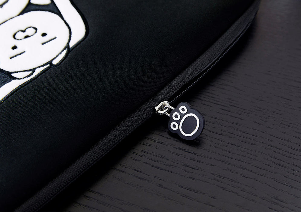 [KAKAO FRIENDS] Black & White Laptop Pouch 17 inch - Ryan & Choonsik OFFICIAL MD