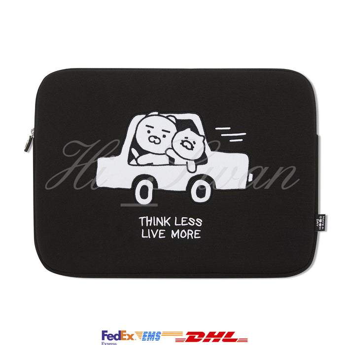 [KAKAO FRIENDS] Black & White Laptop Pouch 17 inch - Ryan & Choonsik OFFICIAL MD