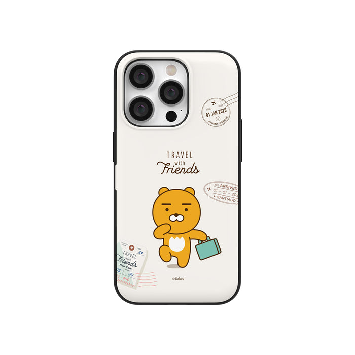 [KAKAO FRIENDS] Travel Magnetic Card Phone Case - Ryan & Apeach OFFICIAL MD