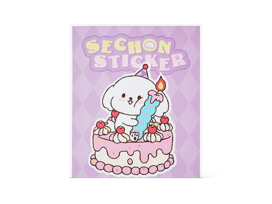 [KAKAO FRIENDS] Sechon Birthday Sticker Set OFFICIAL MD