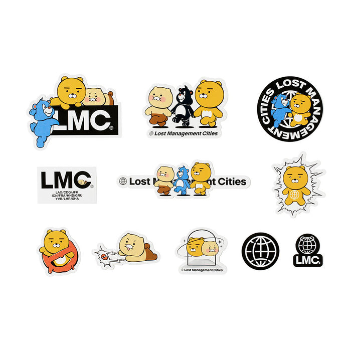 [KAKAO FRIENDS] LMC X KAKAO FRIENDS Big Deco Stickers 11P OFFICIAL MD