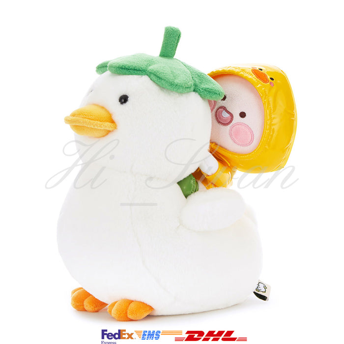 [KAKAO FRIENDS] Rainy Garden Plush Doll - Apeach Riding Duck OFFICIAL MD