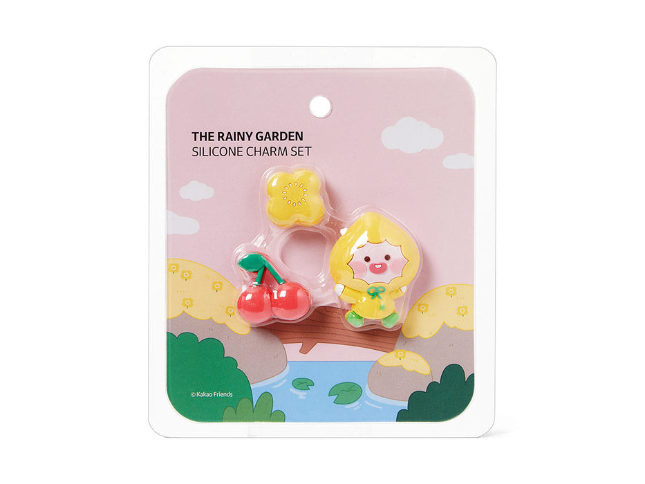 [KAKAO FRIENDS] Rainy Garden Silicone Charm Set OFFICIAL MD