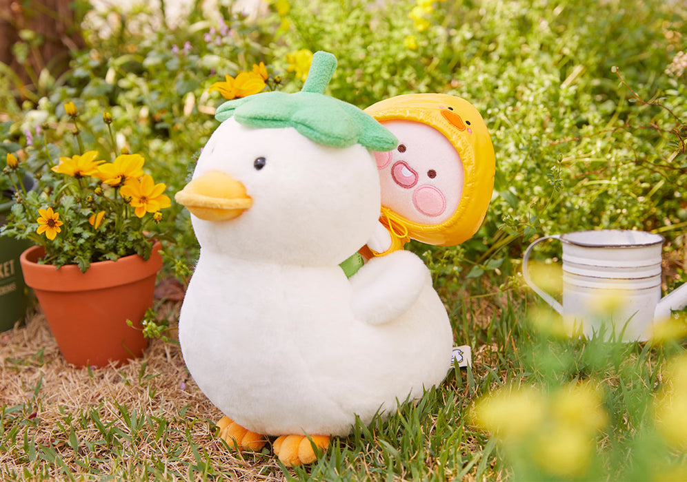 [KAKAO FRIENDS] Rainy Garden Plush Doll - Apeach Riding Duck OFFICIAL MD