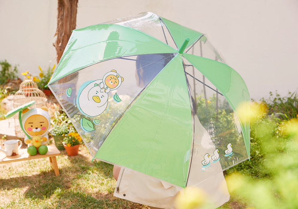 [KAKAO FRIENDS] Rainy Garden Clear Umbrella - Ryan OFFICIAL MD