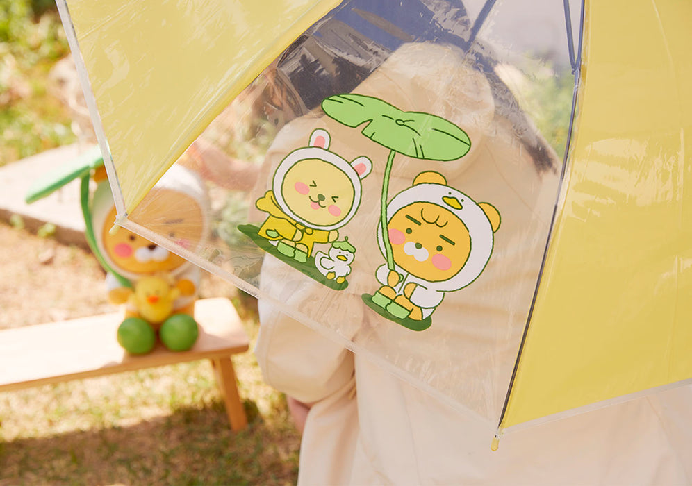 [KAKAO FRIENDS] Rainy Garden Clear Umbrella - Ryan OFFICIAL MD