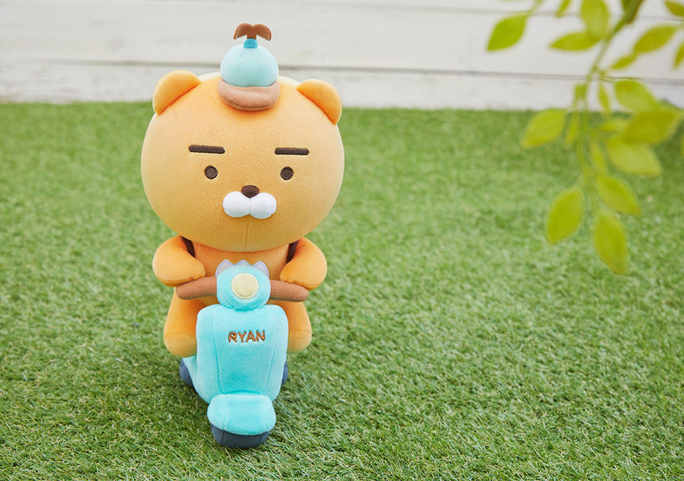 [KAKAO FRIENDS] Riding Scooter Plush Doll - Choonsik & Ryan OFFICIAL MD