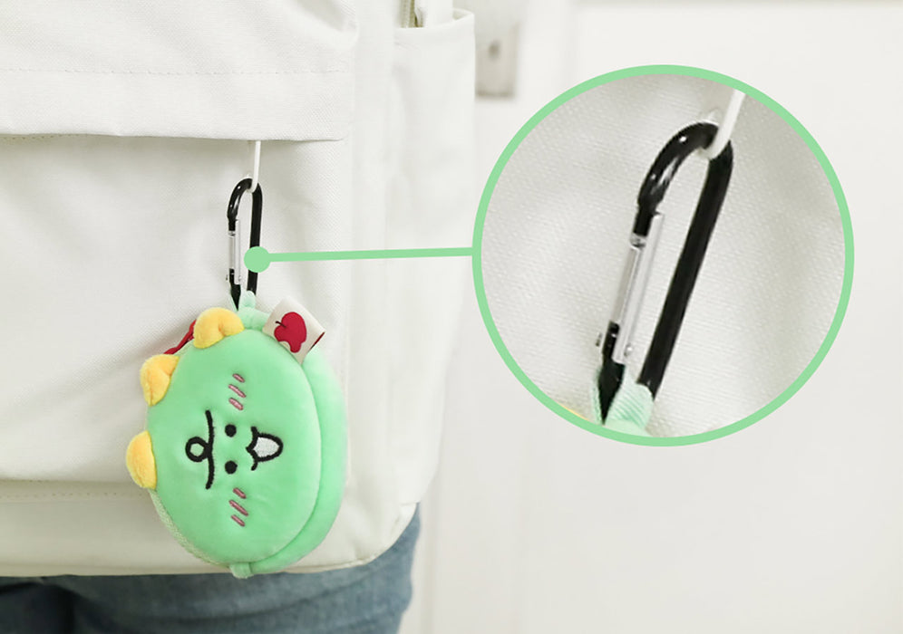 [KAKAO FRIENDS]  Choonsik & Jordy Face Pouch Keyring OFFICIAL MD
