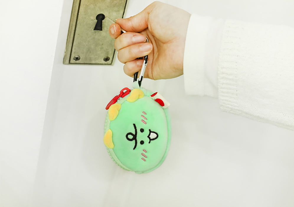 [KAKAO FRIENDS]  Choonsik & Jordy Face Pouch Keyring OFFICIAL MD