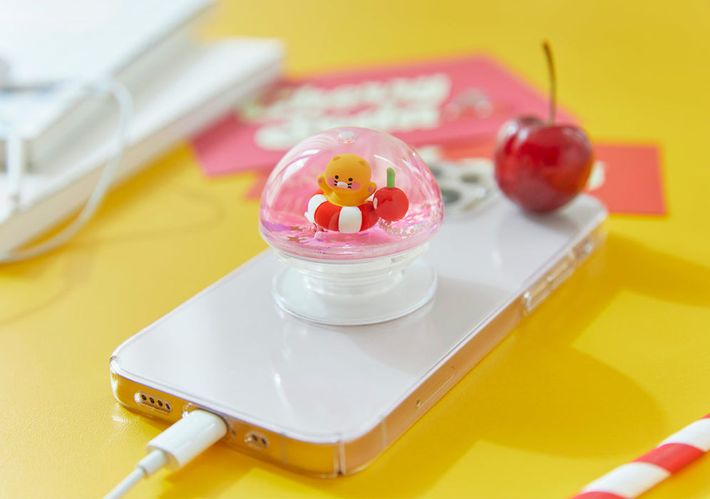 [KAKAO FRIENDS] SODA CITY Cherry Water Ball Phone Grip - Choonsik OFFICIAL MD