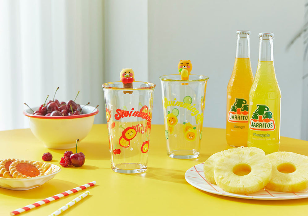 KAKAO FRIENDS] SODA CITY Cherry Figure Glass Cup Set OFFICIAL MD