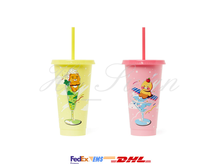 [KAKAO FRIENDS] SODA CITY Color Change Cold Cup - Ryan & Choonsik OFFICIAL MD
