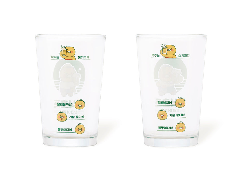 [KAKAO FRIENDS] CHOOSIK PUB Soju and Beer Glass Cup 2P Set OFFICIAL MD