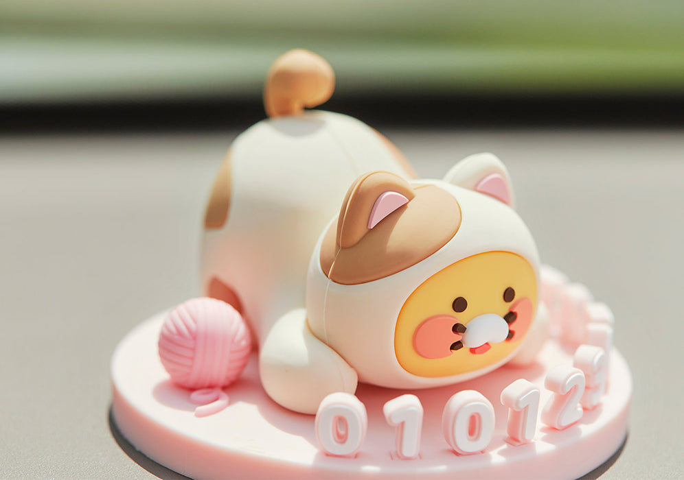 [KAKAO FRIENDS] Figure Phone Number Plate  - Choonsik Cat OFFICIAL MD